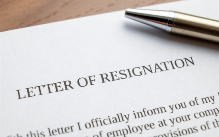 personal reason resignation letter